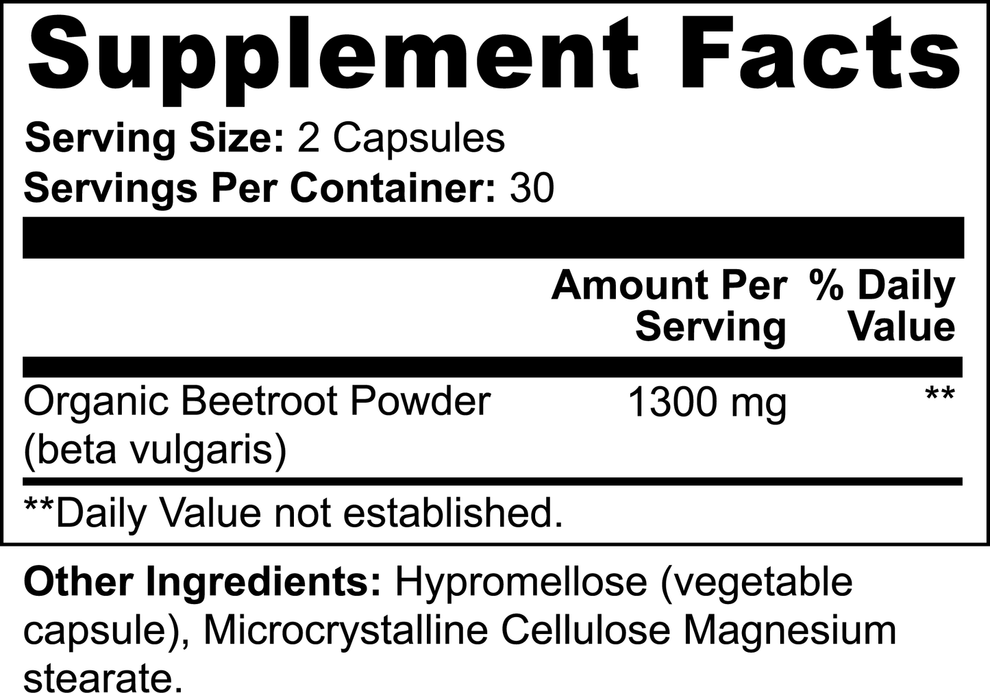 Beetroot Capsule